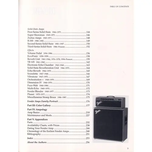 The Fender Amps - First Fifty Years   - Edição Antiga