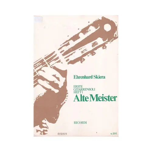 Alte Meister Erste Gitarrensoli heft 1