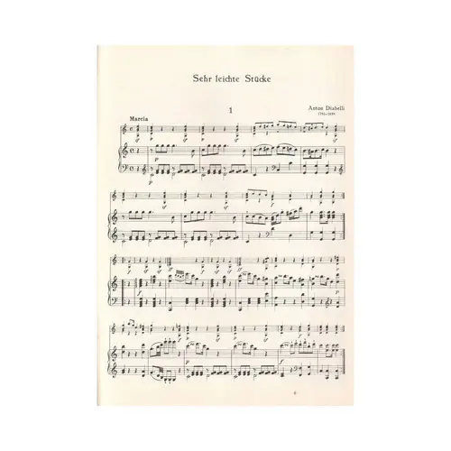 Sehr leichte Stucke fur guitarre und piano- vol. II - edição antiga