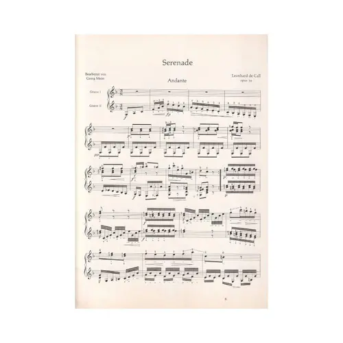 Serenade / Sechs Walzer fur zwei gitarren