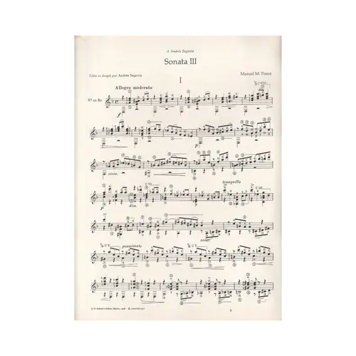 Sonata III pour guitare