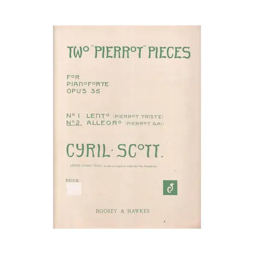 Two Pierrot Pieces - n. 2 Allegro op. 35 (Pierrot Gai)