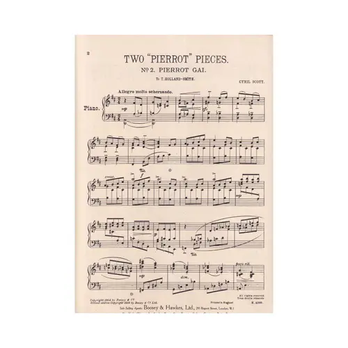 Two Pierrot Pieces - n. 2 Allegro op. 35 (Pierrot Gai)