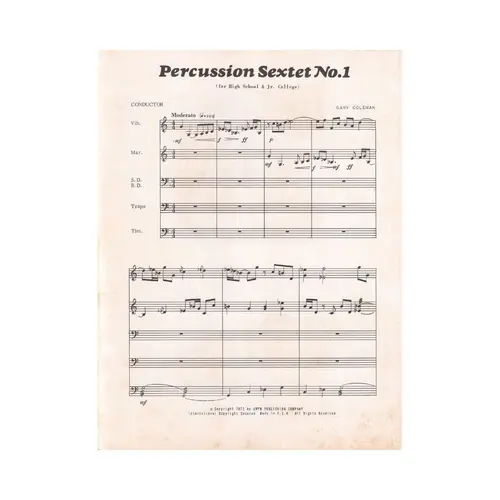 Percussion Sextet n. 1
