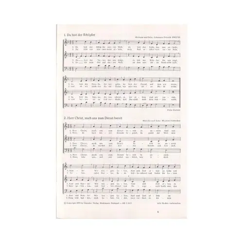 Singet dem Herrn - neue kirchenlieder und psalmotetten