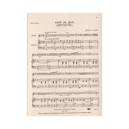 Loin du Bal - violino e piano