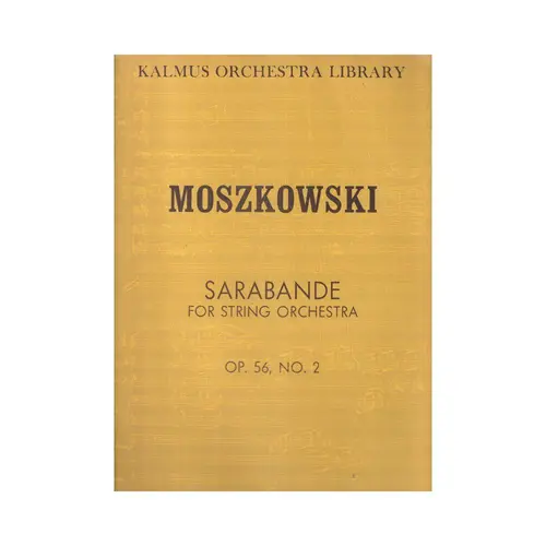 Sarabande for string orchestra - edição antiga