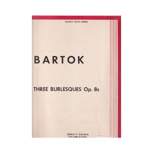 Three Burlesques op. 8c for piano