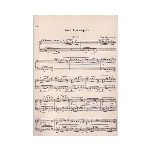 Three Burlesques op. 8c for piano