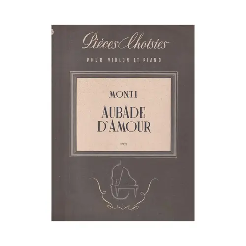Aubade d'Amour pour violon et piano