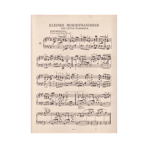 The Little Wanderer for piano (Kleiner Morgenwanderer)