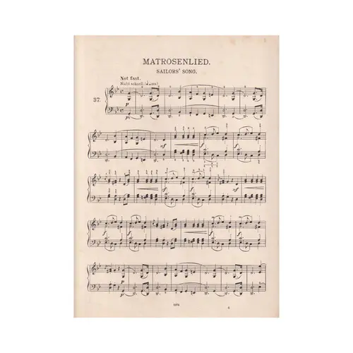 Sailors' Song for piano (Matrosenlied)