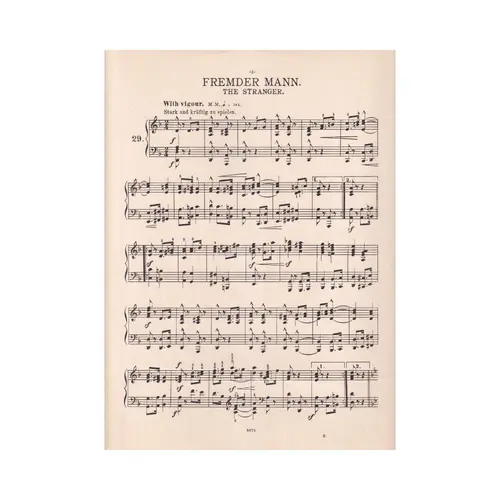 The Stranger for piano (Fremder Mann)
