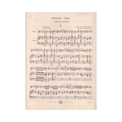 5 Polish Dances op. 3 violino e piano