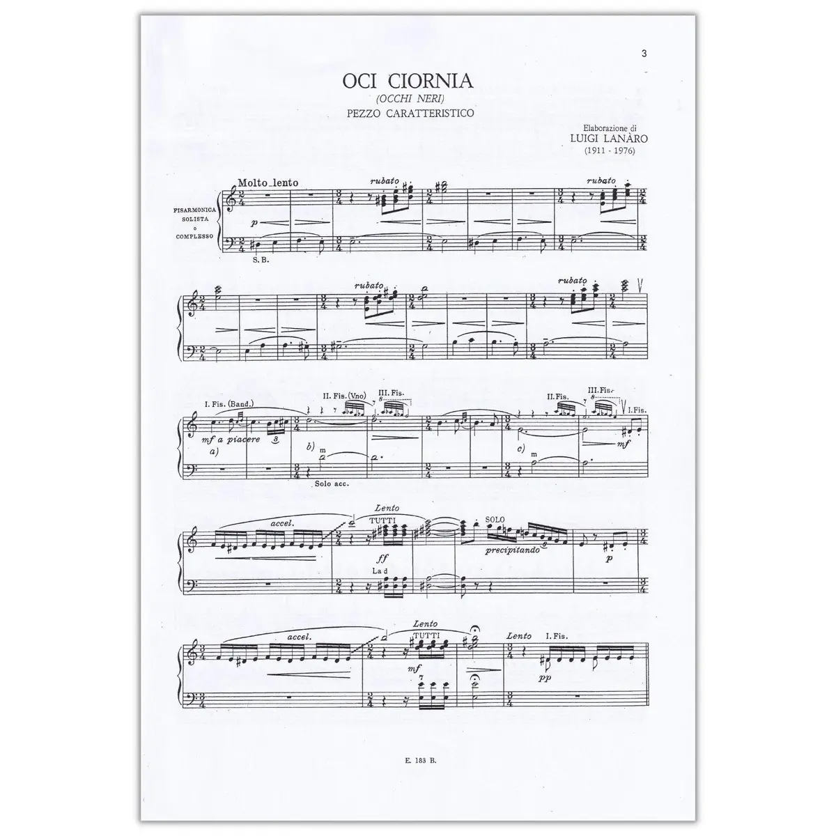 Oci Ciornia ( Occhi neri)