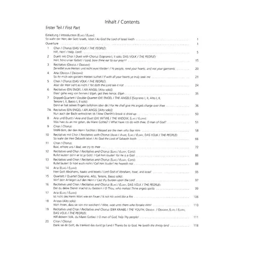 Elijah Op. 70 MWV A 25 - vocal score
