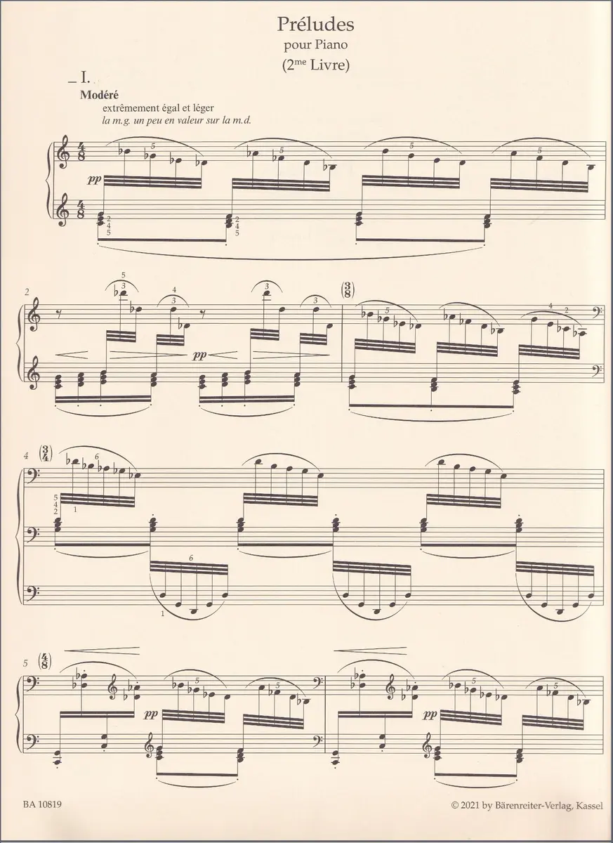 Préludes pour Piano - 2me Livre