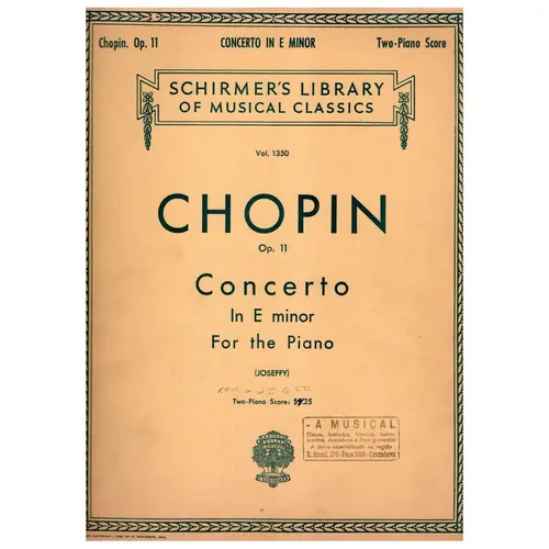 Concerto in e minor for the piano op. 11 (edição antiga)