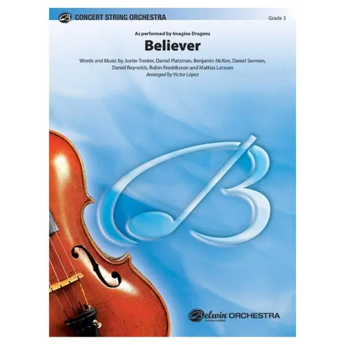 Believer -  concert string orchestra - score+parts