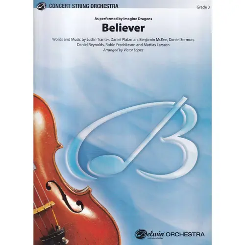 Believer -  concert string orchestra - score+parts