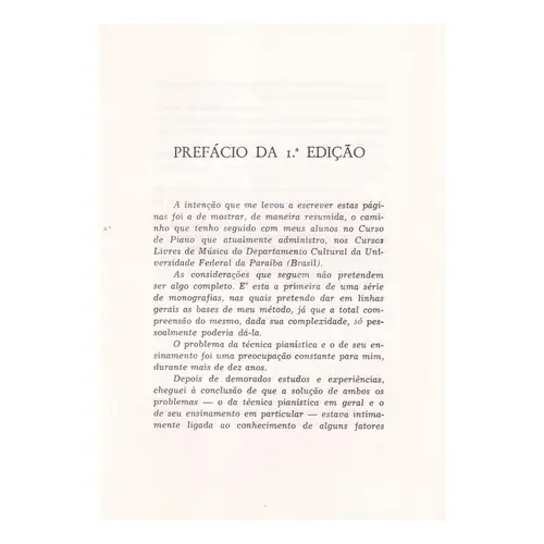 O ensino do piano - Texto didático - série pedagogia vol.6