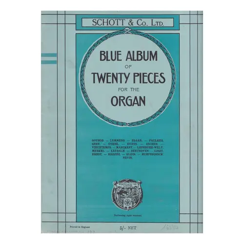 Blue Album of Twenty Pieces for the Organ Vol II