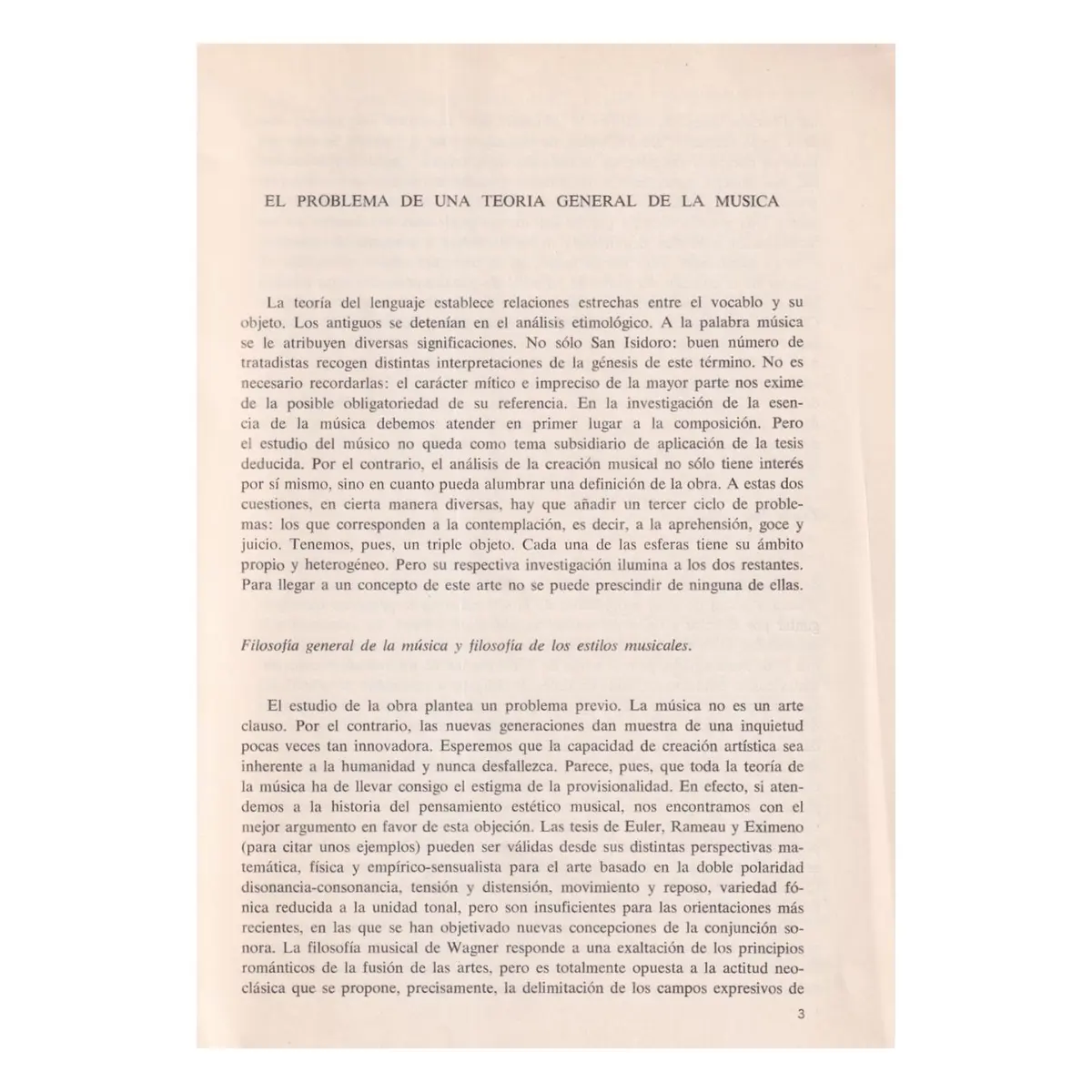 Introducción a la Teoria de la Música