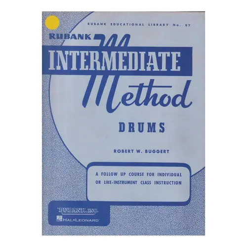 Rubank Intermediate Method Drums - Exemplar Antigo