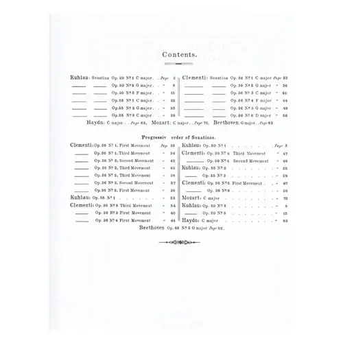 Sonatina Album for the piano