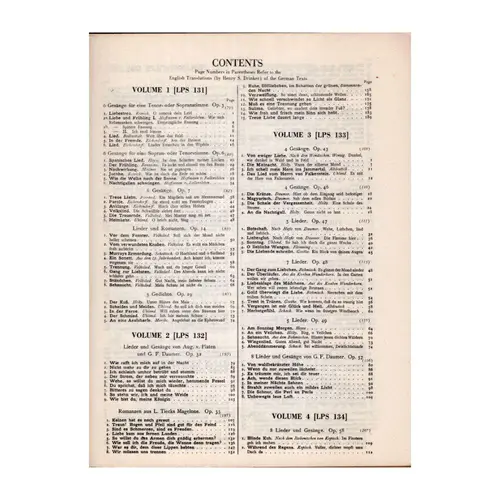 Lieder (Songs) for Voice and Piano - Vol.7 - Pocket scores
