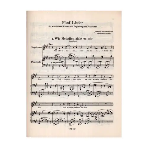Lieder (Songs) for Voice and Piano - Vol.7 - Pocket scores