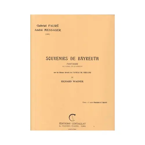 Souvenirs de Bayreuth - fantaisie
