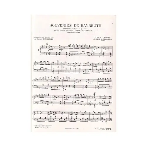 Souvenirs de Bayreuth - fantaisie