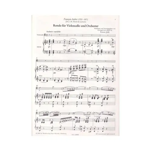 Rondo fur violoncello und orchestr
