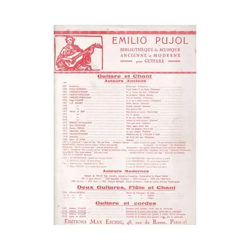 Concerto em la majeur pour guitare,violon,   edição antiga