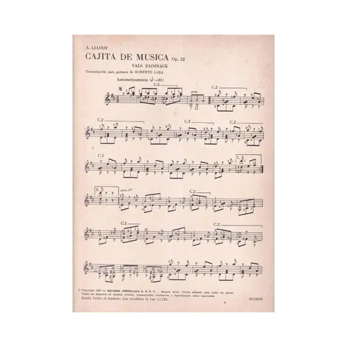 Cajita de Musica op. 32 Valse-Badinage