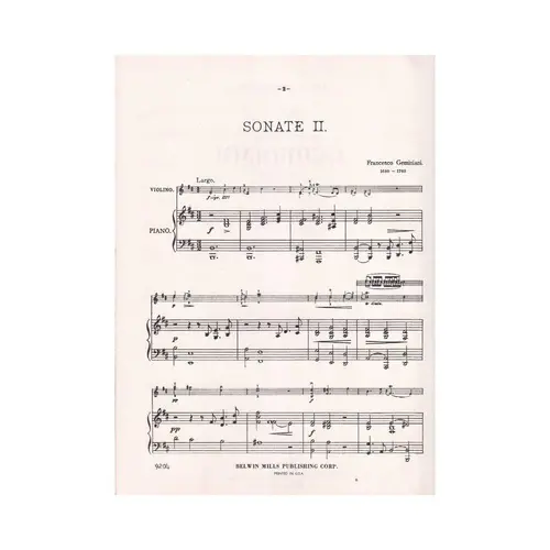 Sonata n. 2 in B minor for violin and piano