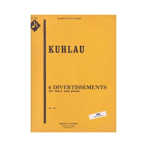 6 Divertissements for flute and piano - op. 68