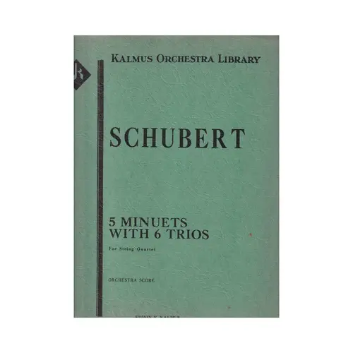 5 Minuets with 6 Trios for string quartet