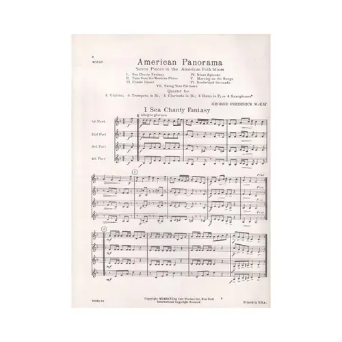 American Panorama - Seven Pieces in the American Folk Idiom