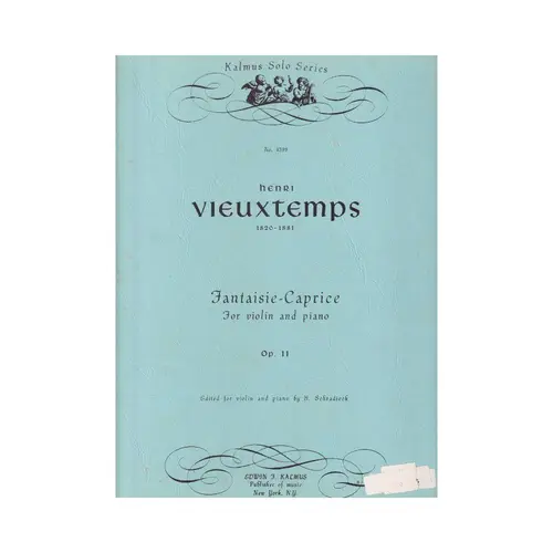 Fantaisie-Caprice for violin and piano  op. 11