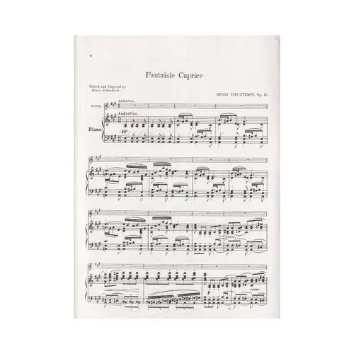 Fantaisie-Caprice for violin and piano  op. 11