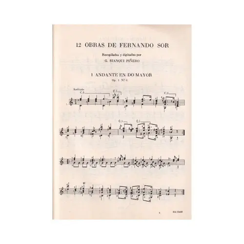 12 obras para guitarra - vol. 1