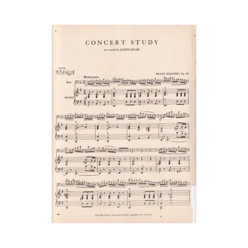 Concert Study in e minor - op.66 - edição antiga