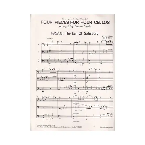 Four pieces for four cellos