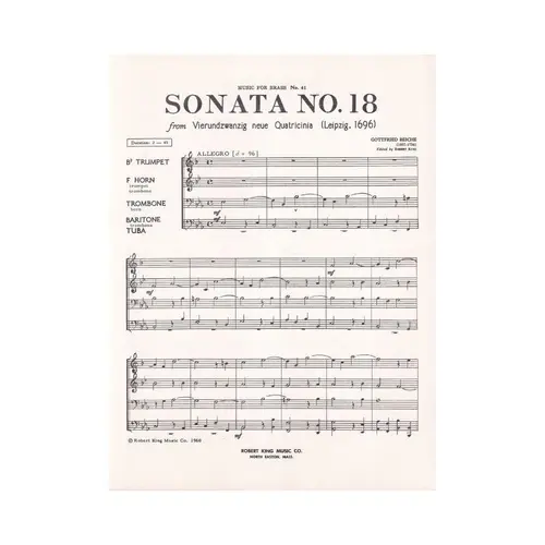 Sonata n. 18 four brass choir