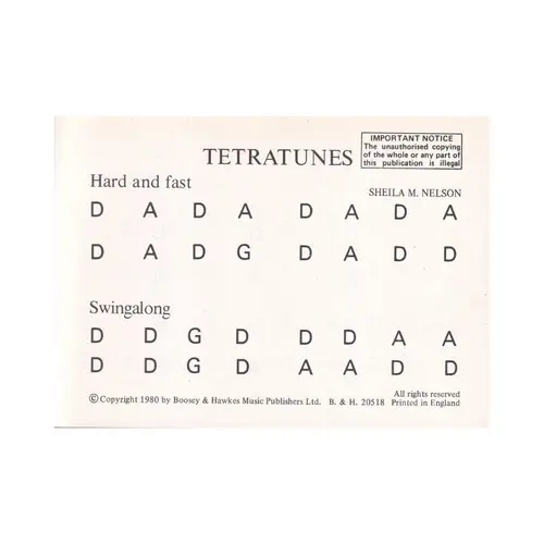 Tetratunes for violin