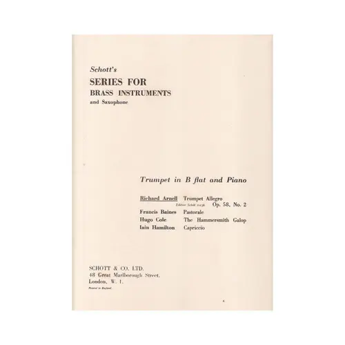Trumpet Allegro op. 58 n.2