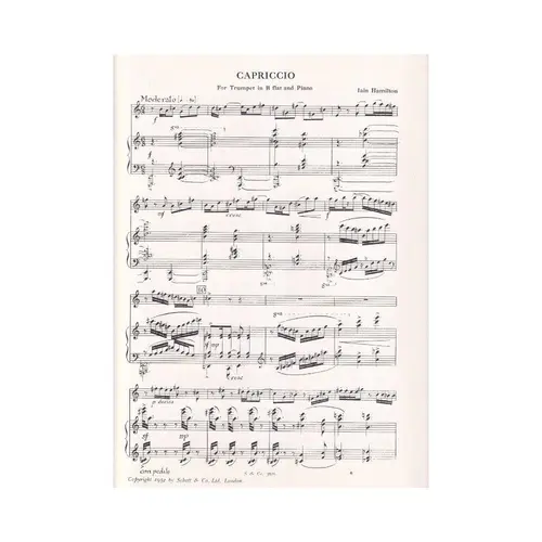 Capriccio for trompet  and piano