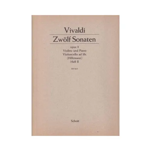 Zwolf sonaten op. 2 heft II RV 8 - violine und piano
